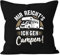 MoonWorks® Kissen-Bezug Camping Home is Where The Stellplatz is Geschenke für Camper Wohnmobil Spruch lustig schwarz Standard