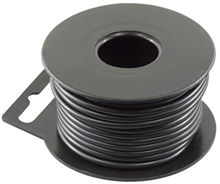 GTSE 19 AWG 0.65mm², Auto Cable - Single Core, 5A 7m Black Cable Mini Reel Electrical Wire, 9 Copper Strands 0.29mm Each, Ideal for Automotive applications, Radios and Stereos