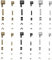 24 Reparation Fermeture Eclair, Embout Fermeture Eclair 3#5#8#10# Manchon Fermeture Éclair, 3 Couleurs Kit Reparation Fermeture Eclair, Fermeture à Glissière pour Manteaux, Veste, Jeans, Sac
