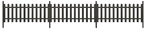 vidaXL Lattenzaun mit Pfosten 3 STK. WPC 614x80 cm