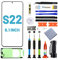 Tpyag für Samsung Galaxy S22 Display,Frontglas Display für Samsung Galaxy S22 6,1 Zoll,Bildschirm Reparaturset mit wasserfestem Kleber (KEIN LCD & Touch-Digitizer)