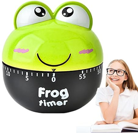 Fulenyi Temporizador de Cocina Panda | Temporizador mecánico para Hornear, Reloj Temporizador de Estudio, Temporizador mecánico de 60 Minutos - Decoración para Hornear, cocinar y cocinar: no Requiere