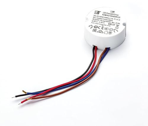 KEGU LED Driver KDMH021S0400RC25 400mA 36-52V Elektronischer Transformator Trafo Treiber Dimmer dimmable dimmbar rund weiß