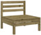 vidaXL Gartensofa ohne Armlehnen, Outdoor Sofa mit Latten-Design, Gartencouch Modular mit Rückenlehne, Gartenmöbel Gartengarnitur, Kiefernholz Imprägniert