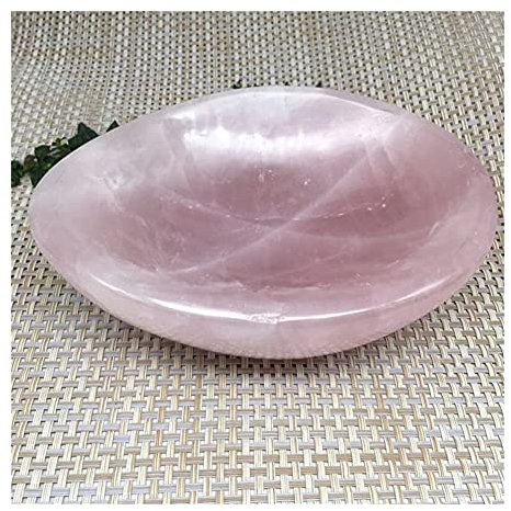 YJUHADWPBZ For la Cuenco de Piedra de Cuarzo Rosa Natural Cenicero de Cristal de Cuarzo for el Regalo de la decoración del hogar
