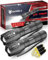 Maxesla Lampe Torche LED 2000 Lumens, 2024 Lampe Torche LED Super Lumineuse, Puissante Alimentée par Pile, Zoomable, Résistante à l'eau, IP65 Lampe de Poche Tactique, Camping en Plein Air