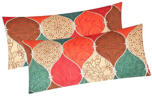 2er Set Kissenbezug in 40x80 cm Renforcé 100% Baumwolle - Orientalisches Muster, Orient - Kopfkissen-Bezug, Kissenhülle, Dekokissenbezug (EW-Casa-40x80)