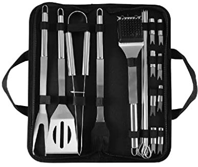 GAROEN Home BBQ Grill Werkzeug Set Edelstahl BBQ Zubehör Besteck Set BBQ Werkzeuge