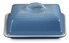 Le Creuset Beurrier en grès, 900 g, 17 x 12,5 x 9 cm, Chambray, 70837174340000