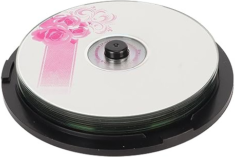 CD R Blank Discs, 52X Speed 730MB Capacity Recordable Disc Blank CDs, for Storing Digital Images, Music Data, 175 Songs, 225 Photos (10PCS)