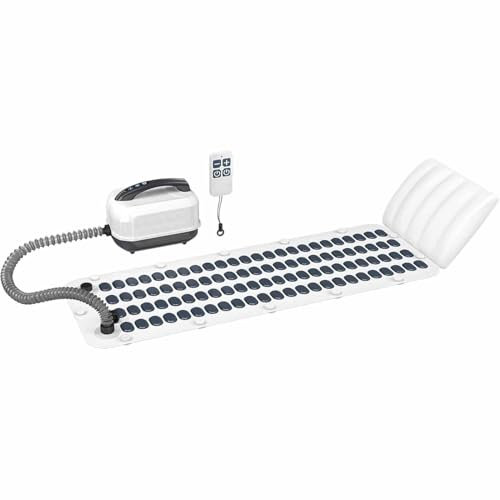 Estera de baño de burbujas portátil para spa, ajustes de burbujas ajustables con control remoto y almohada, estera de bañera, estera de masaje de burbujas para bañera eléctrica