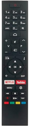 Nuevo CT-8557 RC43157 Mando a Distancia para Hitachi/Polaroid/Toshiba Zoll Fernseher Android TV