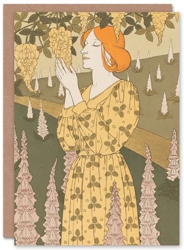 Artery8 Maurice Pillard Verneuil Art Card Laburnum and Foxglove