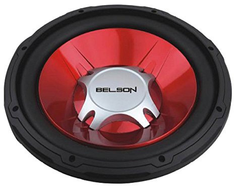 Belson BELBSS-1235 - Subwoofer, color rojo
