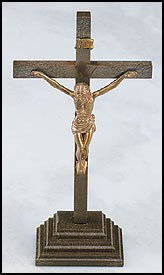 CB Jesus Christus auf dem Kreuz, 17,8 cm, stehend, Kruzifix, für Haus oder Kirche, Heiligtum