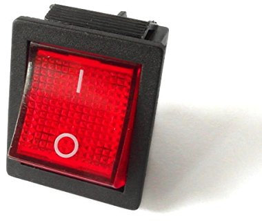 Interruptor basculante 250V 15A 125V 20A CA CQC KCD4 Iluminado Rectangular Amplio Modelo: SCH45