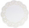 LJY 100 Pieces White Lace Round Paper Doilies Cake Packaging Pads Wedding Tableware Decoration (340mm)