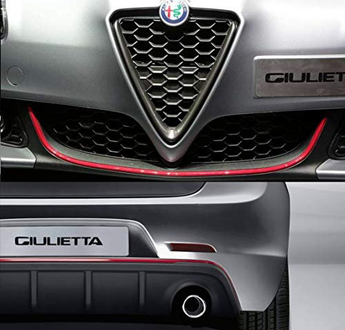 Profilo Rosso Adesivo per DAM Paraurti Full Anteriore + Posteriore Alfa Giulietta