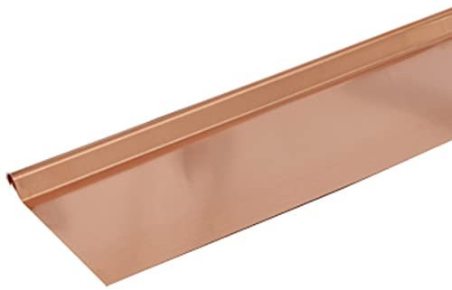 Bande de rive astragale CUIVRE - 2M - Dimension du profilé 200 mm