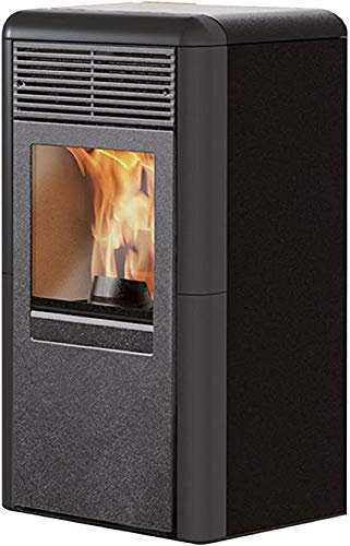 Stufa a pellet ITALIANA CAMINI modello POINT ceramica grigia
