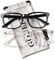 GQUEEN Fake Brille Ohne Stärke Damen Herren Nerdbrille UV400,PE2