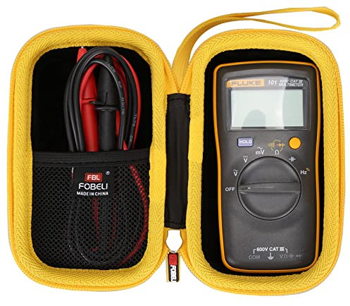 FBLFOBELI Harte Reise-Tragetasche für Fluke 101 Digitalmultimeter, Eva-Schutzhülle, stoßfeste Aufbewahrungstasche (nur Hülle)