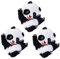 3 Stück niedlich Panda Applikation Stickerei Aufnäher Set, Flicken zum Aufbügeln, Gestickte Flicken Aufnäher, Coole Patches für Männer, Frauen, Jungen, Mädchen, Kinder