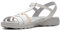 Clarks Femme Amanda Tealite Sandales de Sport, White Leather, 38 EU