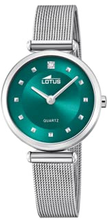 Lotus Damenuhr Analog aus Edelstahl 316l Silberfarben | Quarzwerk, Damenuhren, Widerstandsfähiges Mineralglas, Wasserdicht 5 ATM 18793/4