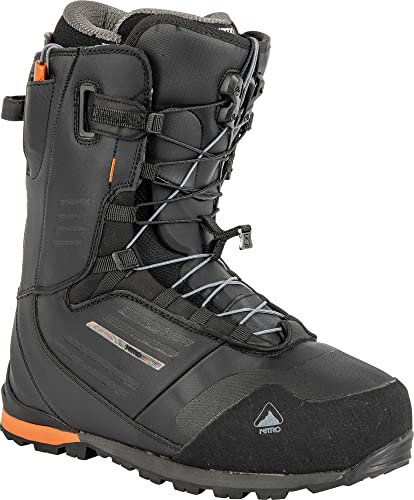 Nitro Herren Snowboards Incline TLS '23 Splitboardboot All Mountain Freeride Premium Schneeschnürsystem Boot Snowboardboot, Black, MP 23,0 // EU 36 // US 5