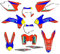 ENARUI Dekor Aufkleber Graphics Kompatibel mit KTM EXC XCW XCF-W 125 250 150 450 400 200 300 350 500 525 2014 2015 2016