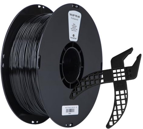 kexcelled TPU 64D Schwarz Filament 1,75mm, Hohe Härte und Verschleißfestigkeit, 1kg Rolle, Gute Schichtbindung, 3D Druckermaterial, für FDM Druckern