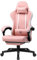 GTPLAYER Gaming Stuhl Ergonomischer Gaming Sessel Schreibtischstuhl mit Stoffoberfläche, Federsitzkissen, Verbindungsarmlehnen und Fußstütze Rosa