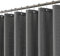 meioro Rideau de Douche Gris, Anti Moisissure Waffle Tissu Texturé Lourd Rideaux avec 12 Crochets, 150 x 180cm Imperméables Drap de Douche de Luxe en Tissu Lesté pour Salle de Bain, BaigGrise