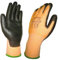 6 Pairs Level 3 Cut Resistant Gloves Hand safety Work Glove Orange, Gardening Safety For Men Women, Anti-Cut, Builders, Construction, Whittling, DIY (Large [Size 9])