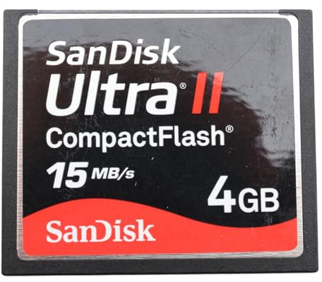 Sandisk SDCFH-004G-U46 4GB CompactFlash Memory Class 4 - Flash Memory (4 GB, CompactFlash, Class 4, 30 MB/s, 30 MB/s)