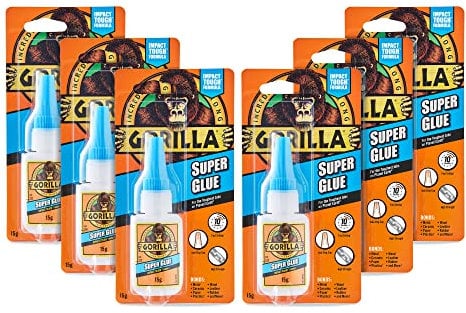 Gorilla Super Glue 15g (6 Pack)