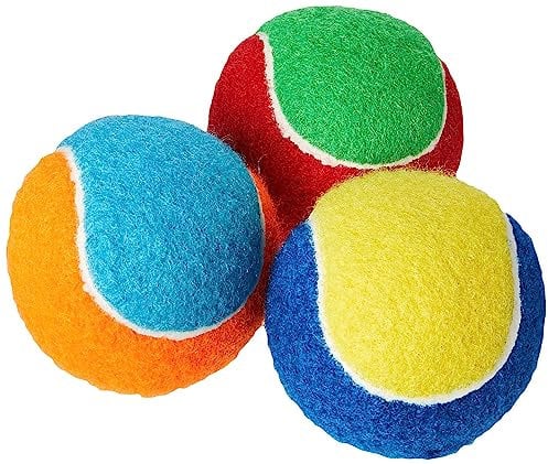 Petface Quietschender Tennisball, dreiteilig