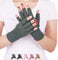 DISUPPO Arthritis Handschuhe – Rheumatische Arthritis Kompressionshandschuhe für Schmerzlinderung, Gaming Tippen, Fingerlose Handschuhe für Männer und Frauen (Grau, L)