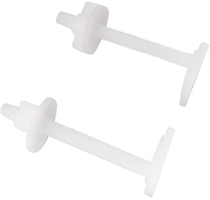 SOMATHERM FOR YOU - Solapa fijación WC con dos tornillos y dos tuercas de cabeza cuadrada - plast