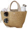 Grand sac de plage pour femme, grand sac de plage, sac d'été à bandoulière pour femme, élégant vacances d'été en paille, voyage, usage quotidien, grande capacité à la mode rétro, Blanc, Taille unique