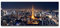 Eau Zone Wandbild Tokyo Skyline 100x40cm