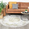 FRAAI | Home & Living Teppich Vintage Rund - Lago Grün Creme - Baumwolle, Polyester - Flachgewebe - Vintage - Orientalisch - Wohnzimmer, Esszimmer, Schlafzimmer - Carpet