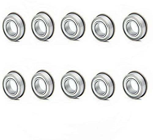 Flanschkugellager Eisen Shield F689ZZ geflanschte Hochgeschwindigkeits-Kugellager Stahllager Flansch-Rillenkugellager 9x17x5x19mm 10pcs