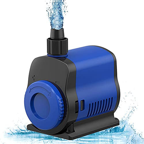 H&RB Pompa ricircolo Acqua Pompa Sommersa Brushless Pompa Acqua Sommergibile Pompa Fontana Acquario per Terrari, Serbatoio di Pesci, Sistemi di Circolazione, Laghetto,JQP3500