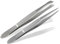Pince à épiler professionnelle Solingen, 2 pièces, pointue, inclinée, précise, fabriquée en Allemagne Pince à épiler les sourcils Solingen en acier inoxydable