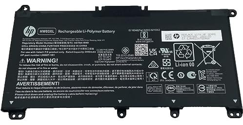 Ipertek Batteria Originale HW03XL per Notebook HP - Capacità Elevata di 41,04 WH/3440 mAh - Tensione di 11,34 V - Sostituzione Ideale per Portatili HP - Durata e Affidabilità Garantite