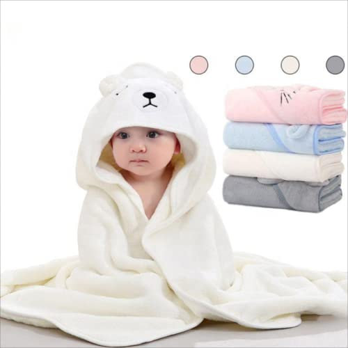 LB2G® - Badetuch mit Kapuze aus Bio-Bambus für Babys – Poncho – weich und extrem saugfähig – zertifiziert ohne Allergene