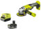 RYOBI 18 V ONE+ Akku-Winkelschleifer R18AG-150GZL (Scheibendurchmesser 115 mm, Leerlaufdrehzahl 0-7500 min-1, Bohrungs-Ø 22 mm, inkl. Schruppscheibe, 5,0 Ah Akku & Ladegerät im Karton)