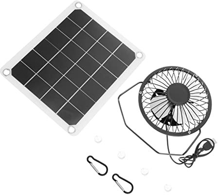 Levemolo 1juego Ventilador Solar Para Gallineros y Mascotas Enfriador De Aire Ecológico Sin Batería Para Verano y Actividades Al Aire